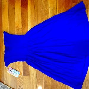 Blue Haltertop Dress